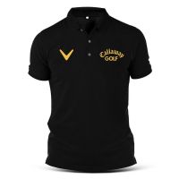 ♝♙☃ เสื้อโปโลแขนสั้น พิมพ์ลาย PGA สไตล์สปอร์ต สําหรับผู้ชาย