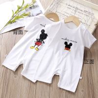 Baby Romper Jumpsuit Girl Boy Short Sleeves Baju Raya Clothe Newborn 0-24 Months 100 Cotton Cute Cartoon