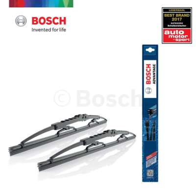 Bosch ใบปัดน้ำฝน Honda Civic 1.8 i ปี 05 - 16 รุ่น Advantage ขนาด 28 นิ้ว และ 22 นิ้ว คุณภาพสูง ปัดสะอาด ฮอนด้า ซิวิค 1.8i