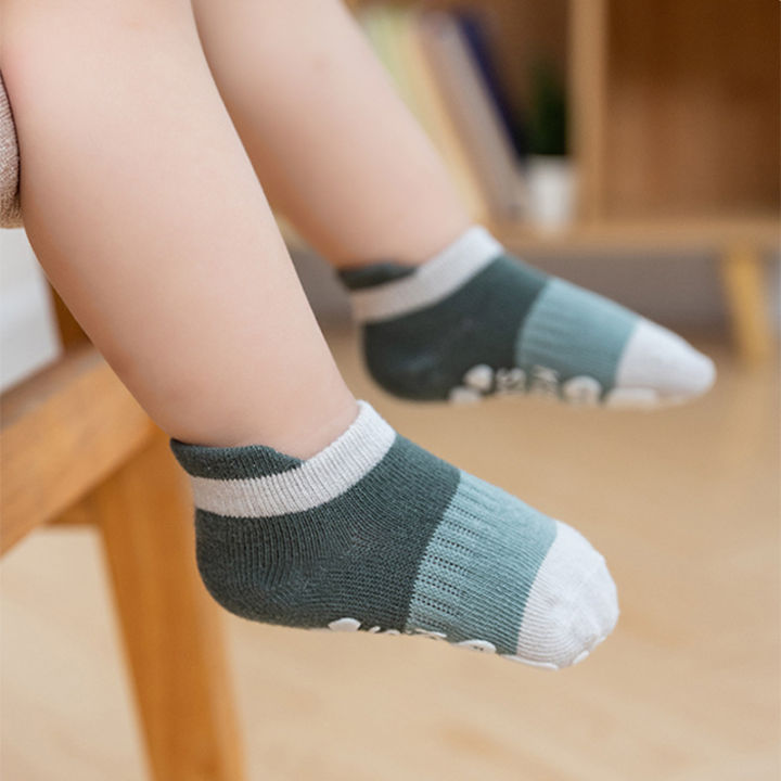 5คู่-ล็อตถุงเท้าเด็ก-sofft-ผ้าฝ้าย-non-slip-ทารกแรกเกิดพื้นถุงเท้าสำหรับ-girl-boy-letter-love-love-หัวใจเด็กถุงเท้าเด็ก