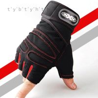 ☬ 1Pair Men Women Gym Gloves With Wrist Wrap Support For Weight Lifting/Workout/Fitness