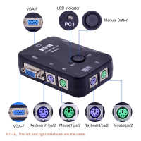 KVM 2 Port Switch 2คอม/1จอ  PS/2 Console