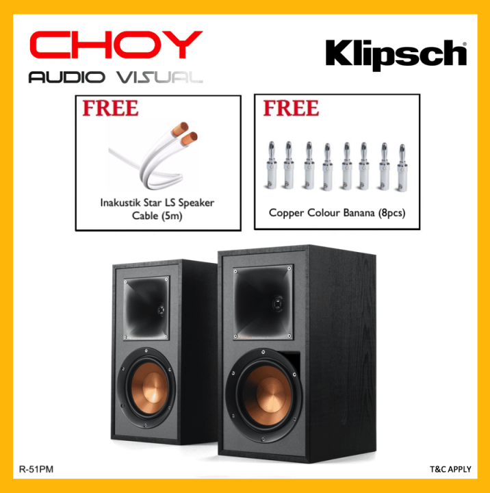 Klipsch R51PM Power Monitor Speaker With Bluetooth and Phono Input