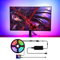 Ambient Light Color Sync Kit USB LED Strip Light WS2812B Strip for Desktop PC Screen Computer Display Backlight 5V