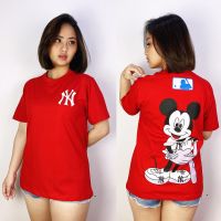 2023 newmickey ny เบสบอลพิมพ์เสื้อยืดแขนสั้นผู้หญิง059