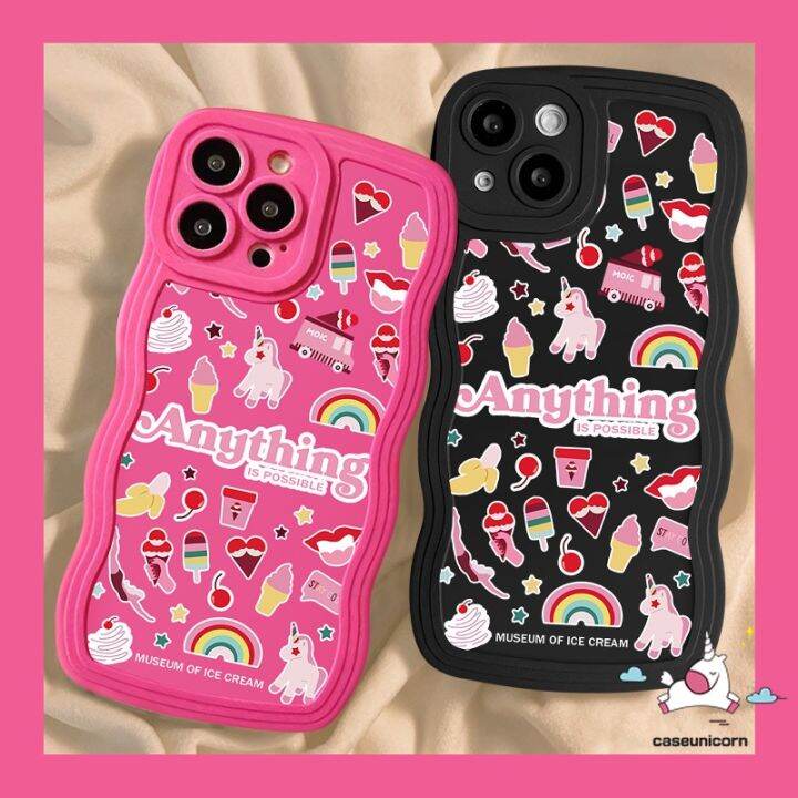 เคสตัวการ์ตูนน่ารักรูปดาวสีรุ้งสามารถใช้ได้กับ-iphone-7plus-14-11-xr-13-12-pro-max-x-xs-max-7-6-8-6s-plus-se-2020เคสขอบลอนนิ่มลายยูนิคอร์นกันกระแทก