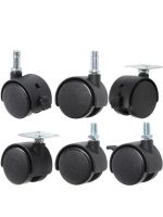 【LZ】 4 Pcs/Lot 1.5 Inch Nylon Wheel Flower Frame Universal Brake Electric Caster Circlip Plastic  Chair Desk