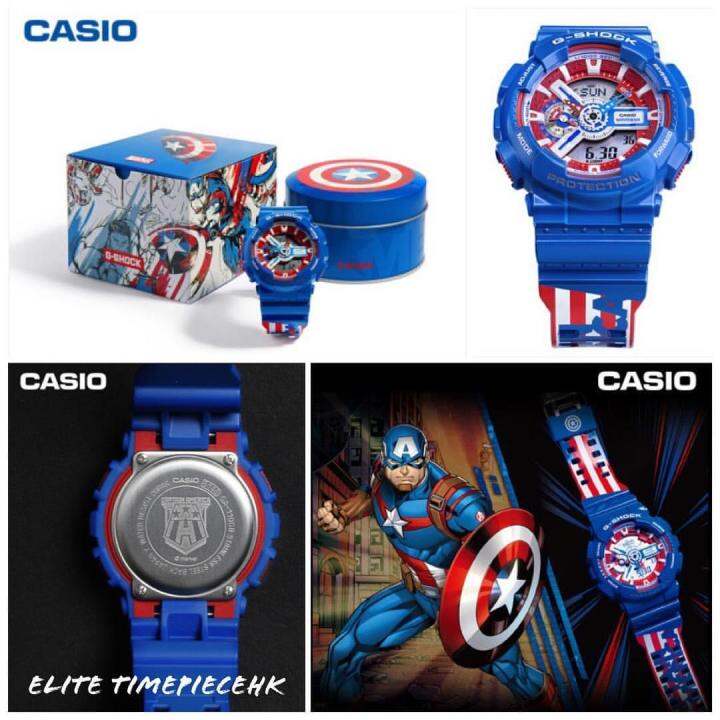 casio-gshock-นาฬิกาข้อมือผู้ชาย-สายเรซิน-รุ่น-ga-110captain-2pr-x-captain-america-limited-edition-สีน้ำเงิน-สินค้าประกัน1ปี-สินค้าพร้อมกล่องแบรนด์