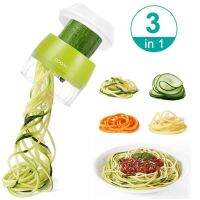 4 in 1 Handheld Spiralizer Vegetable Fruit Slicer Adjustable Spiral Salad Tools