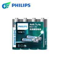 ถ่าน Philips AA / AAA 1.5V แพค 4 ก้อน ของแท้ ใส่นาฬิกาทั่วไป และรีโมท