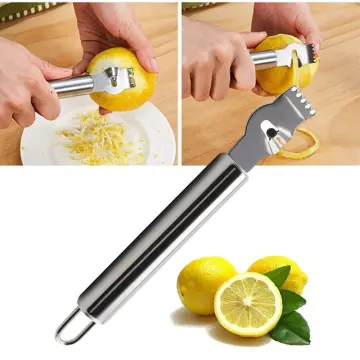 1pc Grater Stainless Steel Lemon Grater Orange Peeler Citrus Fruit Grater  Peeling Knife Kitchen Gadgets Bar Accessories