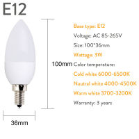 10ชิ้น LED เทียนหลอดไฟ E14 E27 E12 B22 B15 110โวลต์220โวลต์สปอตไล chandlier คริสตัลโคมไฟหลอดไฟ illas แสง3วัตต์สถานที่20วัตต์หลอดไฟ