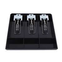 3-Grid Money Cash Coin Register Insert Tray Replacement Cashier Drawer Storage Register Tray Box Classify Store