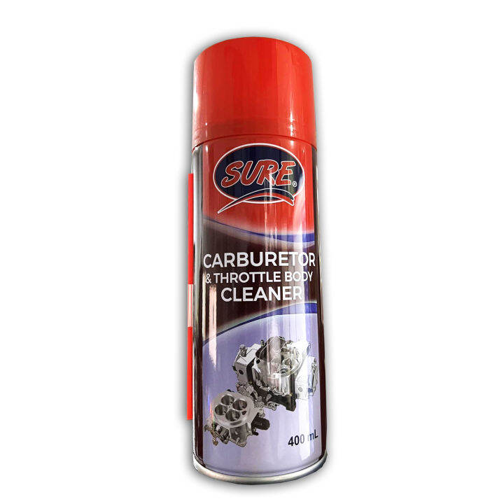 SURE CARBURETOR & THROTTLE BODY CLEANER 400ml Made U.S.A Lazada PH