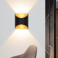 Led indoor wall lamps 6W led wall light modern stai golden wall sconce livingroom up down light wall lamp led luminaire