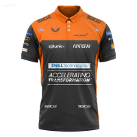 Mclaren 2023 Hot F1 Polo Shirt Formula One Team Racing Car 3d Print Gulf Men Women Fashion O-neck T-shirt Tees Polos Jersey Clothes Unisex summer polo