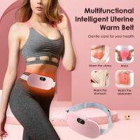 ZZOOI Menstrual Heating Pad Smart Warm Palace Belt Relief Waist Pain Cramps Vibrating Abdominal Massager Electric Waist Belt Girl Gift