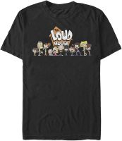 Nickelodeon Mens Big &amp; Tall Loud House Group T-Shirt