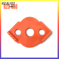 เทมเพลตสำหรับรัศมีมุมสำหรับงานไม้เราเตอร์สำหรับงานไม้ HUALI02 R5เพื่อ R40การกำหนดเส้นทางมุมโค้ง