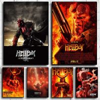 Hellboy Wall Art Decor พิมพ์โปสเตอร์ตกแต่งบ้านผ้าใบห้องนั่งเล่นภาพภาพวาด Poster