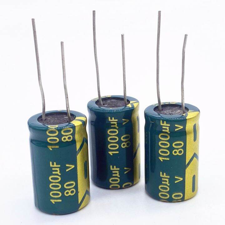 5pcs Lot 80v 1000uf 16x25mm Low Esr Impedance High Frequency Aluminum Electrolytic Capacitor