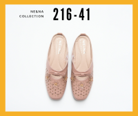 รองเท้าเเฟชั่นผู้หญิงเเบบคัชชูส้นเตี้ยเปิดหน้าเท้า No. 216-41 NE NA Collection Shoes