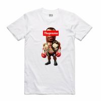 ใหม่ Streetwear On Demand THUPREME TOON TEE เสื้อสีขาว SMALL-3XLARGE MIKE TYSON