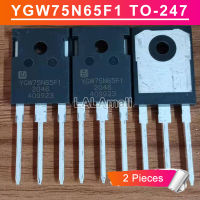 2ชิ้น YGW75N65F1 TO-247 YGW75N65F YGW75N65FI 75N65 TO247 75A/650V IGBT ทรานซิสเตอร์ใหม่แบบดั้งเดิม