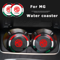 2Pcs Car Water Coaster ถ้วยน้ำที่วางขวดน้ำรถอุปกรณ์ตกแต่งภายใน Central Control ถ้วยน้ำ Pad Non-Slip สำหรับ MG ZS EV EP PLUS HS ZS MG5 EXTENDER MG6 RX5