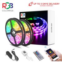 ColorRGB ไฟแถบไฟ LED 5เมตร10เมตร RGB ยืดหยุ่น5050ริบบิ้น Fita ไฟ Led ไฟ RGB Strip เทปไดโอดแอปโทรศัพท์ + รีโมทคอนโทรล