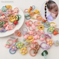 ♈✕ Cartoon Head Rope Set Thumb Hair Ring Baby Elastic Rubber Band Does Not Hurt Hair Girl Braid Hair Rope Cute Bow Hair Accessories