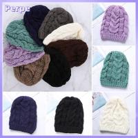 PERPE Winter Warm Solid Color Skull Baggy Ski Thick Cap Knit Hat Beanie