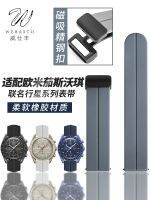 เหมาะสำหรับนาฬิกาดูดแม่เหล็กซิลิโคนแบรนด์ร่วมของ Omega Swatch ที่มีดวงจันทร์ ทอง ไม้ น้ำ ไฟ และดาวเสาร์
