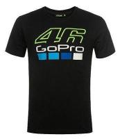 ราคาถูกMOTOGP Motorcycle Riding T-shirts เสื้อยืด VR46 GOPRO สีดำS-5XL