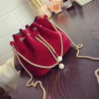 Hot selling 2023 private velvet summer new mini bucket bag chain Korean version single shoulder Messenger womens