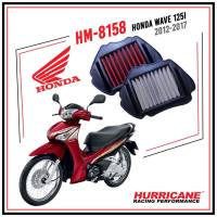 กรองอากาศ แต่ง เวฟปลาวาฬ  ยี่ห้อ Hurricane สำหรับรุ่น Wave 125 ปี 2012-2017 ปลาวาฬ ((ทำความสะอาดได้))