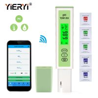 Yieryi Smart Bluetooth PH Analyzers Meter APP Online 3 in 1 Digital pH Temperature Humidity Tester For Aquarium Swimming Pool