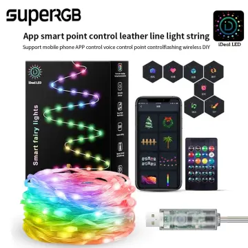 10M 100LED USB RGB Fairy String Lights APP Smart Control Christmas Tree  Decor