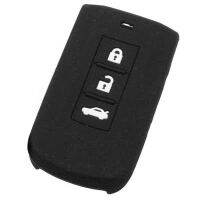 zfbgtr Black 3B Silicone Key Fob Case Cover For Mitsu-bishi Lancer Outlander Pajero