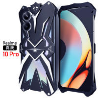 ZIMON เคสสำหรับ Realme 10 Pro + Realme เคสห่อหุ้มโลหะฝาครอบหลังแบบแข็ง10ที่กันกระแทกอะลูมิเนียมอัลลอย OPPO A1 Pro เคสกันกระแทก