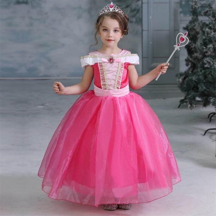【A Vogue】☸ [WFRV]Kids Girl Baby Princess Dress Birthday Party Sleeping
