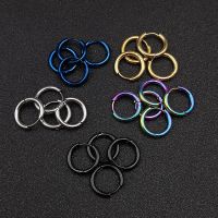 【YP】 10pcs/lot Hoop Earrings 2.5mm 2.0mm Thick for Men Gold Colorful Round Earring Wholesale