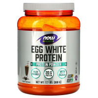 now Foods Sports Egg White Protein Creamy Chocolate 1.5 lbs (680 g) with BCAAs