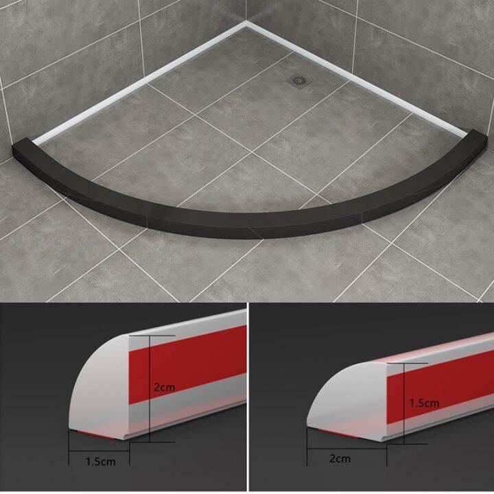 Silicone bathroom floor water stopper shower flood barrier rubber Dam