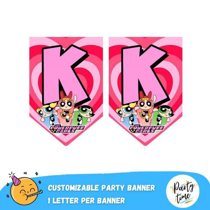 Partytime Powerpuff Theme party decoration customizable bunting Lazada PH