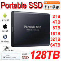 2TB เดิมความเร็วสูง SSD 1ไตรโลไบต์ M.2แบบพกพาภายนอกโซลิดสเตฮาร์ดไดรฟ์ประเภท-Cusb 3.1 64กิกะไบต์ฮาร์ดดิสก์มือถือสำหรับแล็ปท็อป