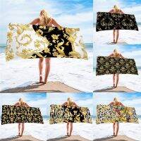 【cw】 TOADDMOS Beach European Baroque Pattern Washcloth Facecloth Dry Swim Toallas Playa 【hot】 1