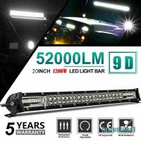 ( Fusiontime1 ) ไฟ Led 20 นิ้ว 1200 W สําหรับรถบรรทุก Suv Atv 22  