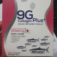 Collagen Plus 9G คอลลาเจน ไตรเปบไทด์ 10,000 mg. 15 กรัม ×10 ซอง