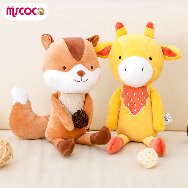 mscoco-ตุ๊กตาของขวัญวันเกิดกระรอกยีราฟและหมีโคอาล่า3d-ของเล่นตุ๊กตาสัตว์จำลองขนาดเล็กทำจากผ้าฝ้าย-pp-สำหรับเด็กชายและเด็กหญิง